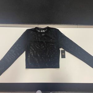 Cycle long sleeve mesh top